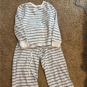 Women’s cozy set - White and Blue